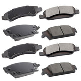 ECCPP D1363-8472 D1707-8930 Front Semi Metallic & Rear Ceramic Disc Brake Pad Set Fit For Cadillac Escalade 2015-2019,For Cadill