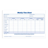 Adams Weekly Time Sheet, 1Part, 5.5 x 8.5 Inches, Blue/White, 100 Sheets Per Pad, 2 Pack (9507ABF)