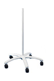 Luxo 50036LG 34 Rolling Floor Stand with Casters, Light Grey