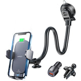 APPS2Car Wireless Car Charger 15W Fast Charging Car Phone Holder Charger Wireless Car Charger Mount for Dashboard Windshield Air