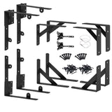 Gate Corner Brace Bracket Anti Sag Gate Frame Hardware Kit for Wooden Gate Fence with a Latch