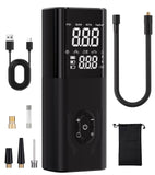 Tire Inflator Portable Air Compressor, 180PSI Air Pump for Car, 6X Faster Cordless Air Compressor with Digital Pressure Gauge, T