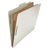 Universal UNV10282 6Section 2Divider Pressboard Classification Folders Legal, Gray (10/Box)