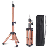 Smilco Wig Stand Tripod Mannequin Head Stand, Adjustable Heavy Duty Wig Head Stand for Cosmetology Hairdressing Training(40 Inch