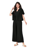 Toplot Jumpsuit For Women || Coordset For Women || Co Ord Western (Jump-Suit-5225-Black-S),Black,,B0DSWDR943