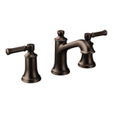 Moen Dartmoor OilRubbed Bronze TwoHandle High Arc Widespread Bathroom Sink Faucet for 3Hole Setups with Valve Included, TV680