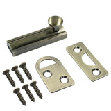 PHITUODA Sliding Deadbolt, Heavy Duty Solid Brass Surface Bolt, Door Slide Lock Anti Theft Security Door Latch Lock with Screws(