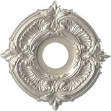 Ekena Millwork CMP13ATBAL Attica Thermoformed PVC Ceiling Medallion (Fits Canopies up to 5), 13OD x 3 1/2ID x 3/4P, Bright Coat