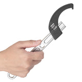 KiWAV Adjustable Steering Stem Wrench 22-75MM - Universal 2-in-1 Spanner with 3/8 Torque Wrench Drive Cutout - Durable Alloy Ste