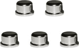ECUDIS Pack of 5 Solid Metal Lamp Finials Caps Knob for Lamp Shade Holder Harp, 1/2 Inch Tall (Nickel)
