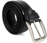 Cimoni Premium Vegan Leather Belt For Men With Designer Buckel Wear Classic Design Texture Formal & Casual Leatherette Waist Bel