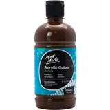 Mont Marte Signature Burnt Umber Acrylic Paint, 16.9oz (500ml), Semi-Matte Finish, Suitable for Canvas, Wood, Fabric, Leather, C