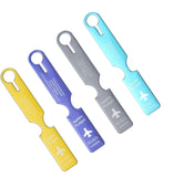 Gra8 Travel Luggage Tag Plastic Suitcase Name Tag With Secure Strap, Durable Lightweight Bag Identifier For Easy Baggage Identif