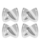 8PCS Stainless Steel Clam Shell Boat Vent Hose Cable Clam-shell Cover Yacht Ship Accessory Hardware(45x40mm X 8pcs)