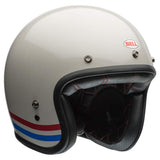 Bell Custom 500 Open-Face Motorcycle Helmet (Stripes Pearl White - Medium)