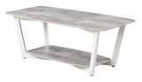 Convenience Concepts Graystone Coffee Table, Gray / White Frame