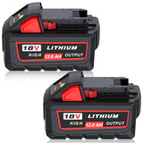 Zuliati Upgraded to Replacement for Milwaukee 18V Battery 12.0ah Compatible with Milwaukee 18V Battery 12.0 High Output 48-11-18