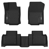 3W Floor Mats Compatible for Benz GLE 2016-2019,TPE All Weather Custom Fit Floor Liner for Benz GLE,1st & 2nd Row Full Set Car M