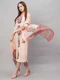 Gosriki Women'S Rayon Blend Straight Printed Kurta With Pant & Dupatta (Actual-Cream-Nw-Gs_S_Cream_Small),Cream,,B0CFFCN664