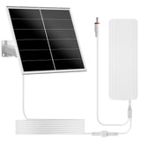 VUEBEE 20W Solar Panel Kit with 24000mAh Battery for Security & Trail Cameras, 5V/12V Adjustable Output, USB-C & DC Plugs, IP66