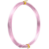 TecUnite Aluminum Craft Wire for Sculpting Armature Bendable Craft Wire for DIY Jewelry Making(Light Pink, 10 M X 1 mm, 1 Roll)