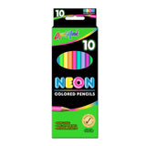 10Pk Neon 7 Pre-Sharpened Colored Pencils