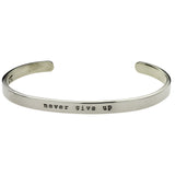 Never Give Up Cuff Bracelet