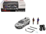 Toyota Celica GTFour RHD (Right Hand Drive) ID Silver Metallic with 2 Figures and Accessories 1/64 Diecast Model Car by BM Crea
