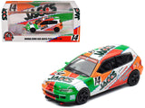 Honda Civic EG6 RHD (Right Hand Drive) #14 JACCS Japanese Touring Car Championship (1993) 1/64 Diecast Model Car by BM Creatio