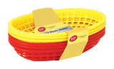 Food Bskts Plstc Rd/Ylw (Pack Of 1)