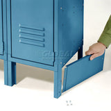 Global Industrial™ End Base For 18D X 6H Blue Locker Pair (Left And Right)