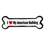 I Love My Dog Car Magnet: Breeds A - K