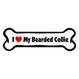 I Love My Dog Car Magnet: Breeds A - K