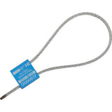 Global Industrial™ Metal Cable Seal 1/8X12L Blue 50/Pack