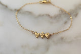 Holy Family Hearts® Bracelet In Polished Brass Tiny Version