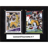 Ncaa 6X8 Leonard Fournette Lsu Tigers Two Card Plaque