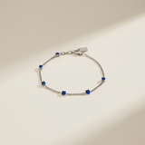 AC Gold Plated Bracelet with Colored Zircon Gemstone