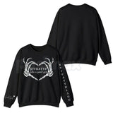 STFUATTDLAGG Gothic Sweatshirt | Dark Romance Trope Jumper | Like A Good Girl Bookish Aesthetic Crewneck | Smutty Book Club Apparel