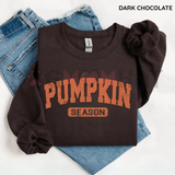 Vintage Pumpkin Patch Autumn Glow Crewneck - Retro Fall Season Oversized Spooky Pullover Sweatshirt