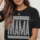 Women’s "MAMA" Print T-Shirt – Fashion Casual Round Neck Graphic Tee, Premium 100% Cotton Minimalist Motherhood Top, Soft Lived-In Heavyweight Stylish Mama Shirt, Made in USA