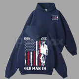 Don’t Let the Old Man In Hoodie – Inspirational Country Music Slogan Pullover, Vintage Staying Young Aesthetic Sweatshirt, Unisex Rugged Apparel