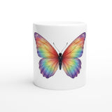 Rainbow Butterfly 11oz Ceramic Mug