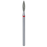 Staleks - Diamond Nail Drill Bit "Flame" Red, 2.3 mm (FA10R023/10)