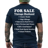 "Vintage Husband For Sale" T-Shirt – Funny Marriage Retro Graphic Tee