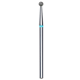 DIAMOND NAIL DRILL BIT, "BALL", BLUE, HEAD DIAMETER 2.7MM (FA01B027) - STALEKS™