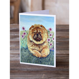 Chow Chow Greeting Cards And Envelopes Pack Of 8