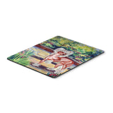 Caroline'S Treasures Mouse/Hot Pad/Trivet, Chinese Crested On The Patio (7021Mp)