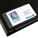 Self-Adhesive Business Card Holder, Side Load, 2 X 3 1/2, 10/Pk (Set Of 5 Pk)