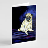 Fawn Pug Penny For Your Thoughts Greeting Cards And Envelopes Pack Of 8