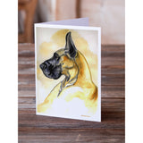 Fawn Great Dane Greeting Cards And Envelopes Pack Of 8